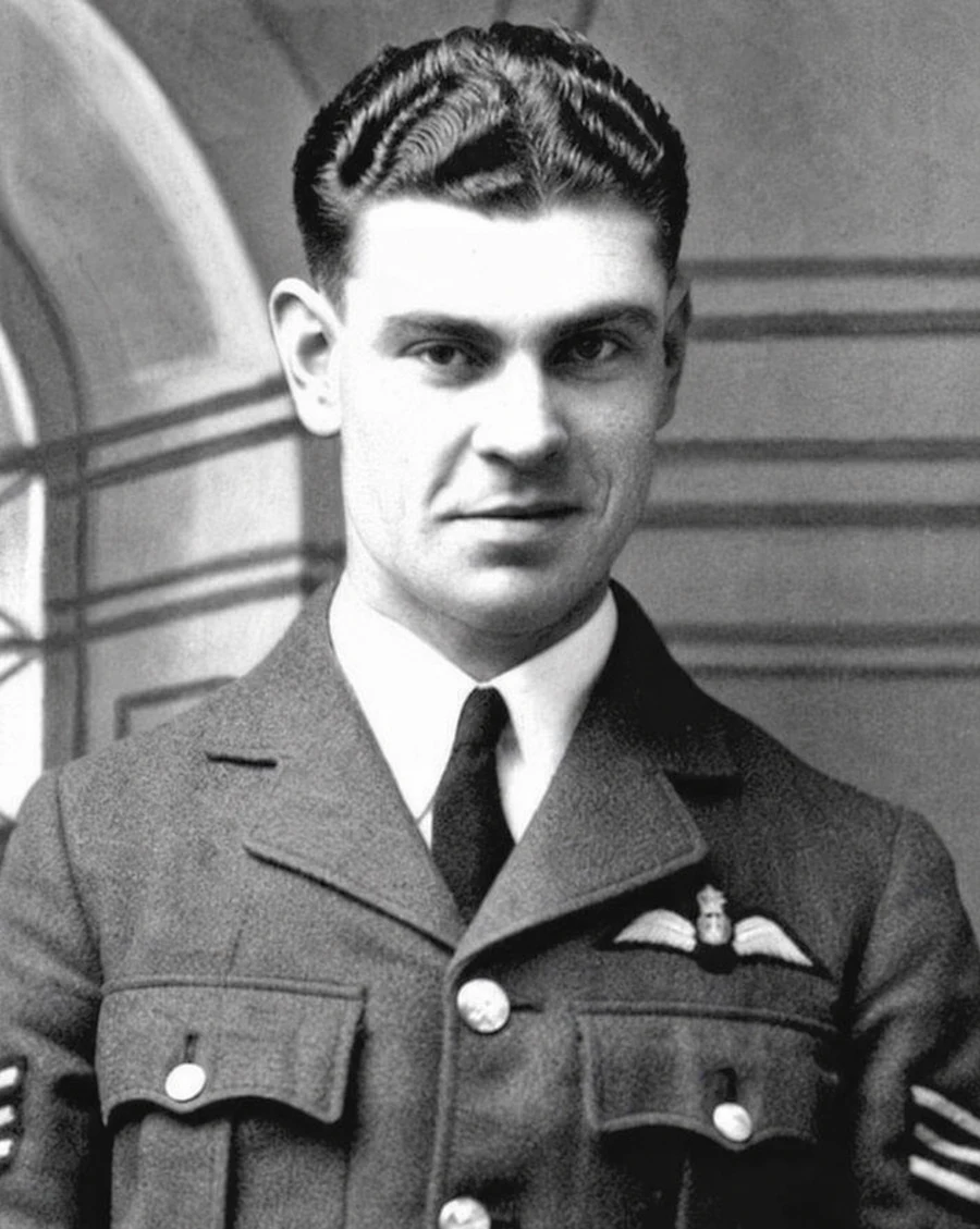 Flight Sergeant Charles Sydney of No. 92 Squadron RAF, who was killed when his Spitfire crashed in Station Avenue, Walton-on-Thames, on 27 September 1940